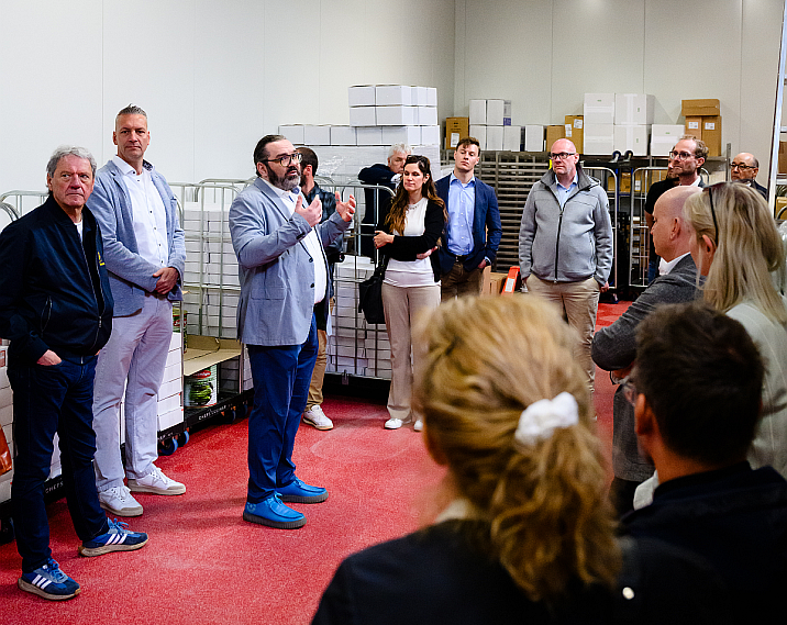 guided tour inside distribution center